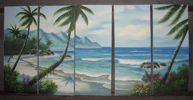 Dafen Oil Painting on canvas seascape painting -set496